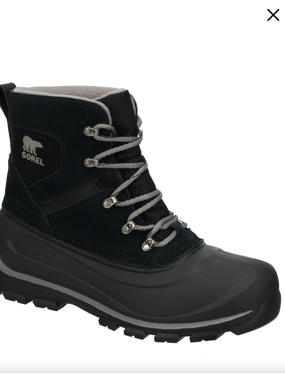 Sorel Men's Buxton Lace Waterproof Winter Boots Black 9.5